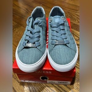 Guess Teal Striped Sneakers